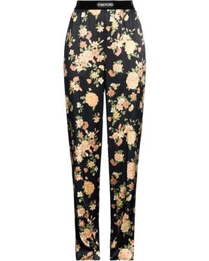 Tom Ford Pants Silk, Elastane - Black