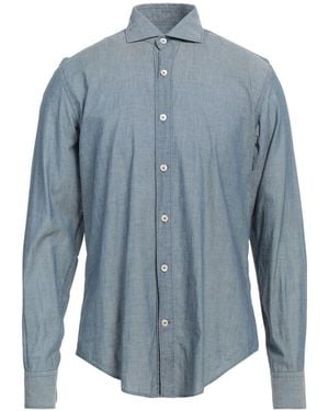 Eleventy Shirt Cotton - Blue