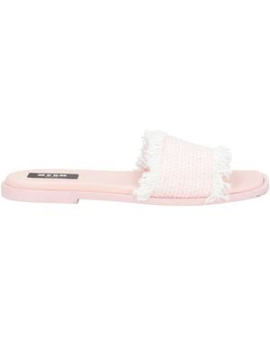 MSGM Sandals Textile Fibres - Pink