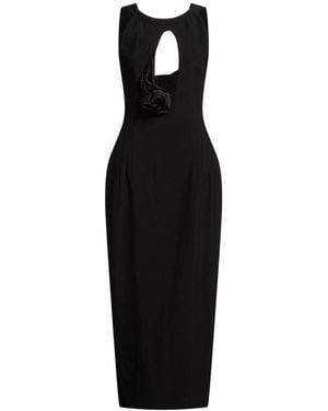 Magda Butrym Maxi Dress Wool - Black