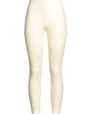 Wolford Cream Trousers Polyurethane - Natural