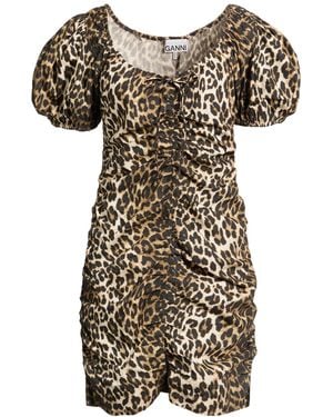 Ganni Mini Dress Organic Cotton - Black