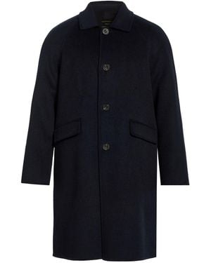 BRERAS Milano Coat Wool, Polyester - Blue