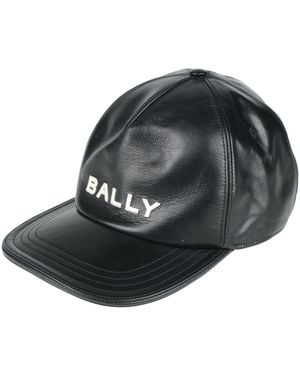 Bally Hat Cow Leather - Black