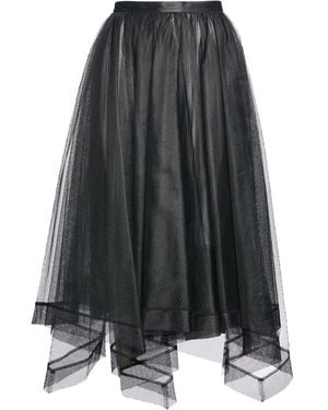 McQueen Midi Skirt Polyamide - Grey