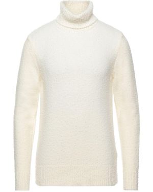 GIANNI RAFFAELLI Ivory Turtleneck Wool, Polyamide - White