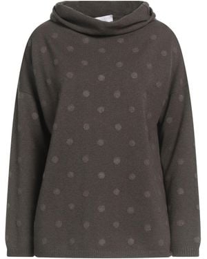 Le Tricot Perugia Turtleneck Virgin Wool, Silk, Cashmere - Grey