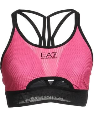 EA7 Fuchsia Top Polyester, Elastane, Polyamide - Pink