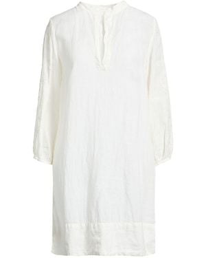 120% Lino Mini Dresses - White