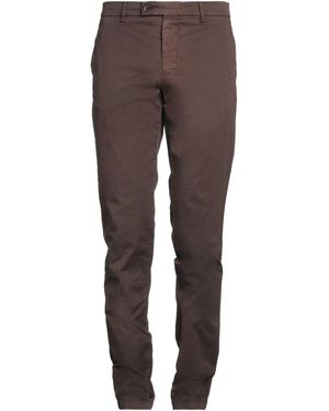 Berwich Dark Trousers Cotton, Elastane - Brown