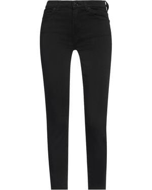7 For All Mankind Jeans Cotton, Modal, Polyester, Polyurethane - Black