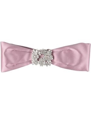 Roger Vivier Hair Accessory Textile Fibres - Pink
