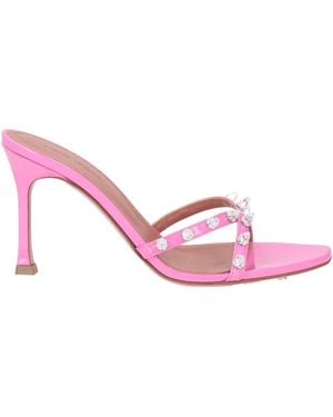 AMINA MUADDI Sandals Leather - Pink
