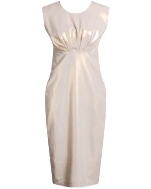 Siste's Midi Dress Polyester, Viscose, Elastane - White