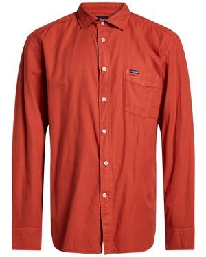 Façonnable Rust Shirt Cotton - Red
