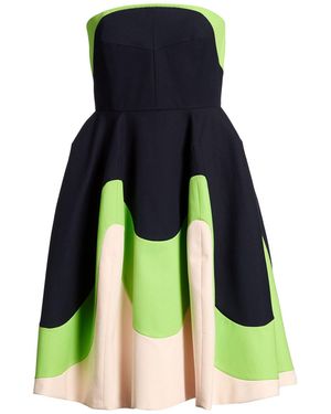 Delpozo Midnight Mini Dress Cotton - Blue