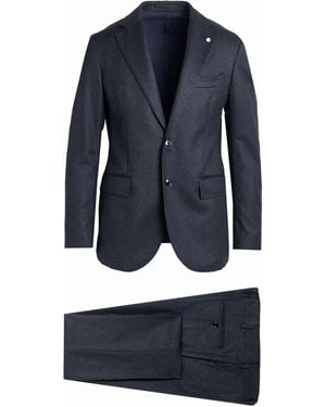 Luigi Bianchi Midnight Suit Virgin Wool - Blue