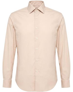 Bagutta Shirt Cotton, Polyamide, Elastane - Natural