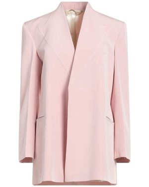 Victoria Beckham Single-Breasted Blazer Jacket - Pink