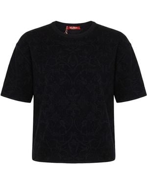 Max Mara Top Viscose, Polyamide, Polyester - Black