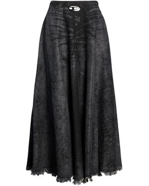DIESEL Denim Skirt Cotton, Hemp - Black