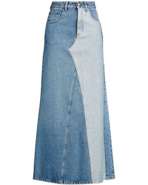 MM6 by Maison Margiela Denim Skirt Cotton - Blue