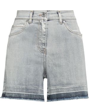 MSGM Denim Shorts Cotton, Elastane - Grey