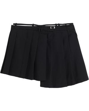 Acne Studios Mini Skirt Polyester, Wool - Black
