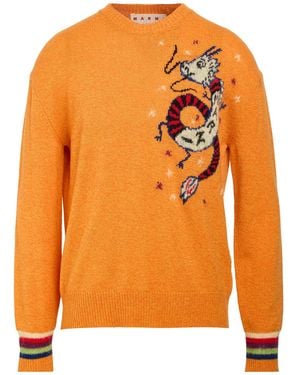 Marni Sweater Wool, Cashmere - Orange