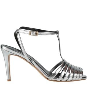 CafeNoir Sandals Textile Fibers - White