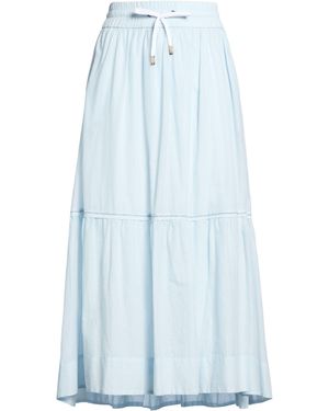 Peserico Sky Maxi Skirt Cotton - Blue