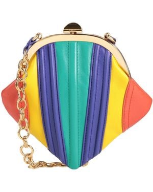 Moschino Couture -- Cross-Body Bag Leather - Blue