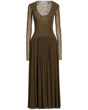 Philosophy Di Lorenzo Serafini Military Maxi Dress Polyamide - Green