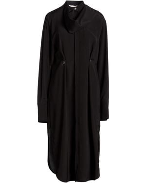 Sportmax Midi Dress Silk, Elastane - Black