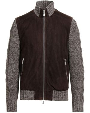 Eleventy Jacket Lambskin, Wool, Viscose, Polyamide, Cashmere - Brown