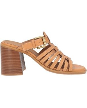 See By Chloé Tan Sandals Leather - Brown