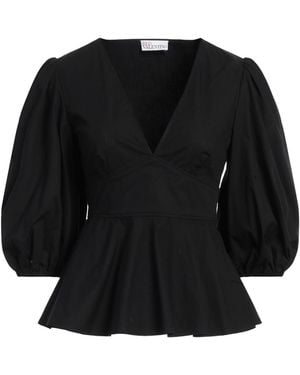 RED Valentino Top Cotton, Elastane - Black
