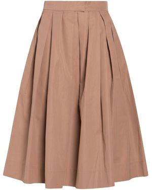 Fedeli Light Midi Skirt Cotton - Brown