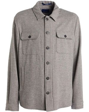 Drumohr Shirt Virgin Wool - Gray