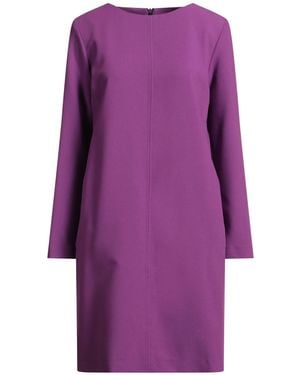 Rossopuro Mini Dress Polyester, Viscose, Elastane - Purple