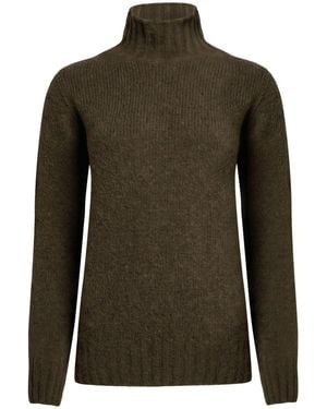 Gentry Portofino Military Turtleneck Virgin Wool, Polyamide - Green