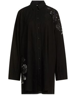 forte_forte Mini Dress Cotton, Viscose - Black