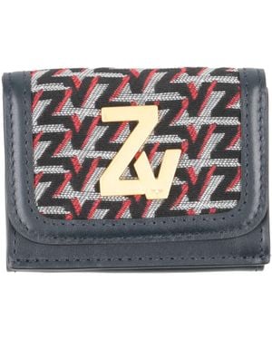 Zadig & Voltaire Wallet Cowhide, Polyester, Viscose - Grey