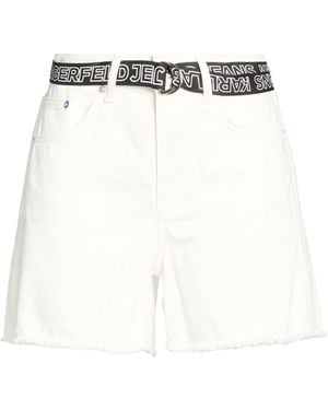 KARL LAGERFELD Denim Shorts - White