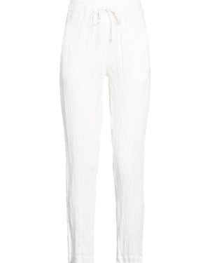 Crossley Trousers Cotton, Linen, Silk - White