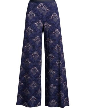 Siyu Pants Viscose, Elastane - Blue