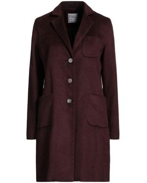 Fedeli Burgundy Coat Silk - Purple