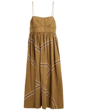Ulla Johnson Midi-Kleid - Natur