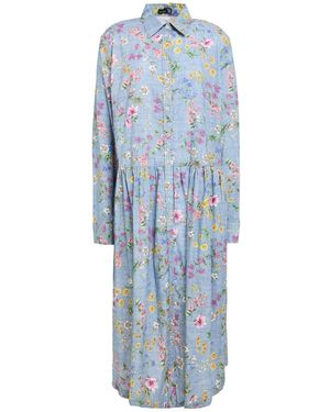 Van Laack Midi Dress Cotton - Blue