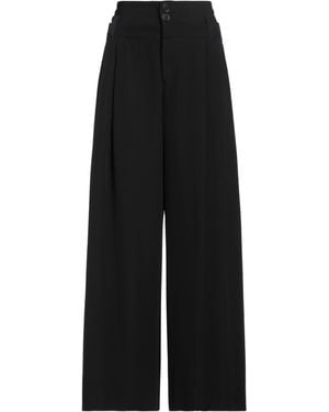 High Trousers Polyester, Elastane - Black